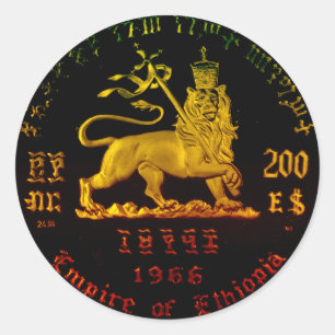 Ethiopian Lion of Judah Sticker