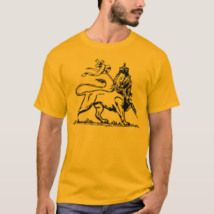 Ethiopian Lion of Judah W/ Ethiopian Cross on back T-Shirt