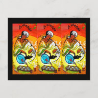 Ethiopian Man in Turban Pouring Tea