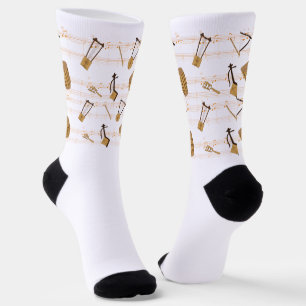 Ethiopian Music Instruments T-Shirt Socks
