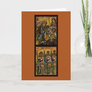 Ethiopian Nativity Icon Card
