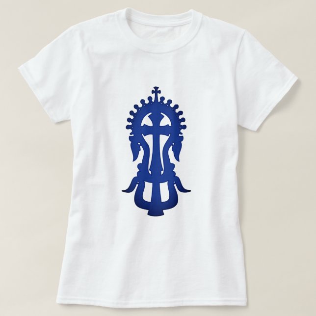 Ethiopian Orthodox Cross Design T-Shirt (Design Front)