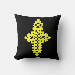Ethiopian Orthodox Golden Jewelry Cross መስቀል Cushion