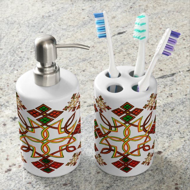 Ethiopian Rootz Meskel Toothbrush Holder Set (Front)