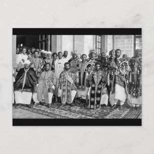 Ethiopian Royalty 1920's - 1930 Postcard