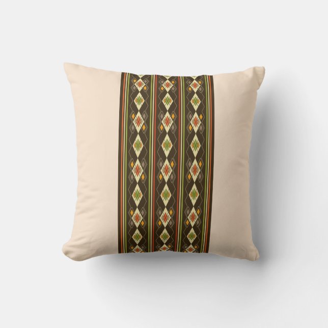 Ethiopian Tebeb Pattern Cushion (Front)