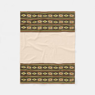 Ethiopian Tebeb Pattern Fleece Blanket