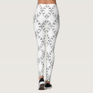 Ethiopian Time Telling Amharic Clock Yoga Leggings