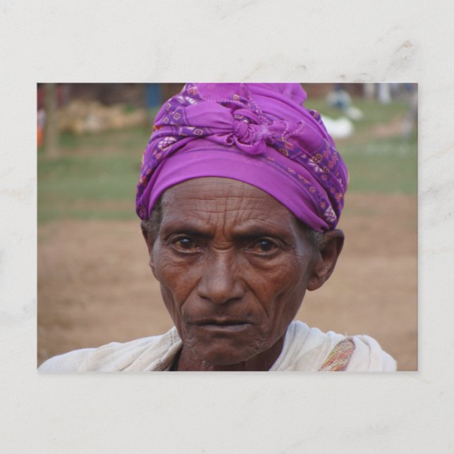 Ethiopian Woman 4 Postcard (Front)