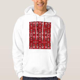 Ethnic Abstract Vintage Boho Tile Hoodie