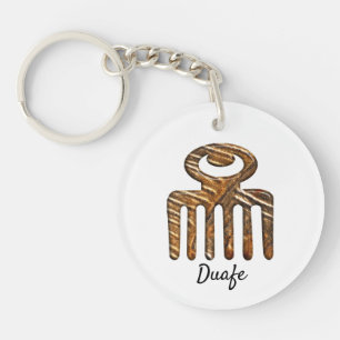 Ethnic Adinkra Symbols Duafe Key Ring