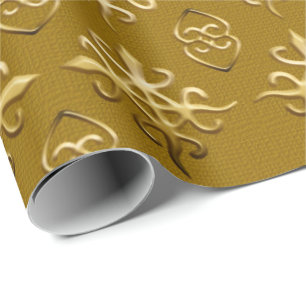 Ethnic African  Adinkra symbols of the unity Wrapping Paper