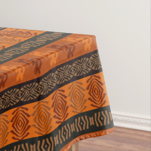 Ethnic African  Adinkra symbols Tablecloth
