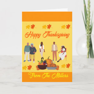 ETHNIC AFRICAN AMERICAN THANKSGIVING CARD