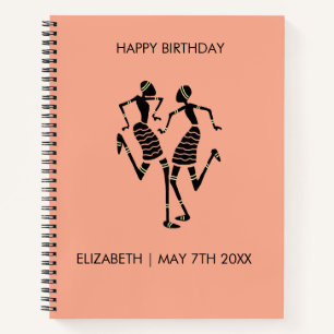 Ethnic, African Art, Carnival Dance Notebook