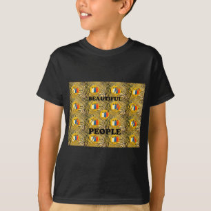 Ethnic African Art Design Print: Beautiful People T-Shirt