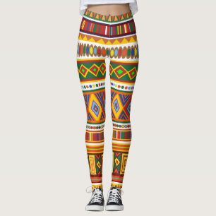 Ethnic African Art Pattern Leggings