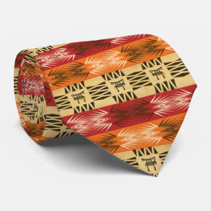 Ethnic african geometric pattern. tie