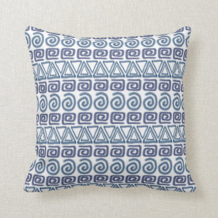 ethnic african hand-drawn pattern cushion