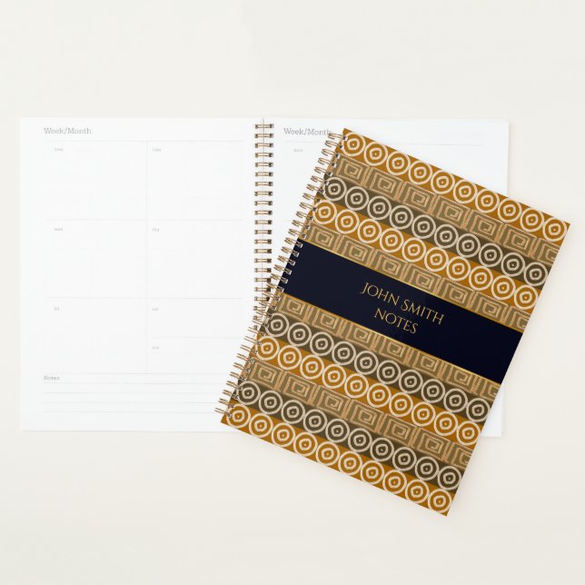 Ethnic african hand-drawn pattern planner (Display)