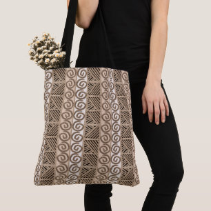 Ethnic african hand-drawn pattern. tote bag