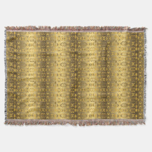 Ethnic African pattern with Adinkra simbols Throw Blanket