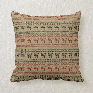 ethnic african seamless pattern cushion