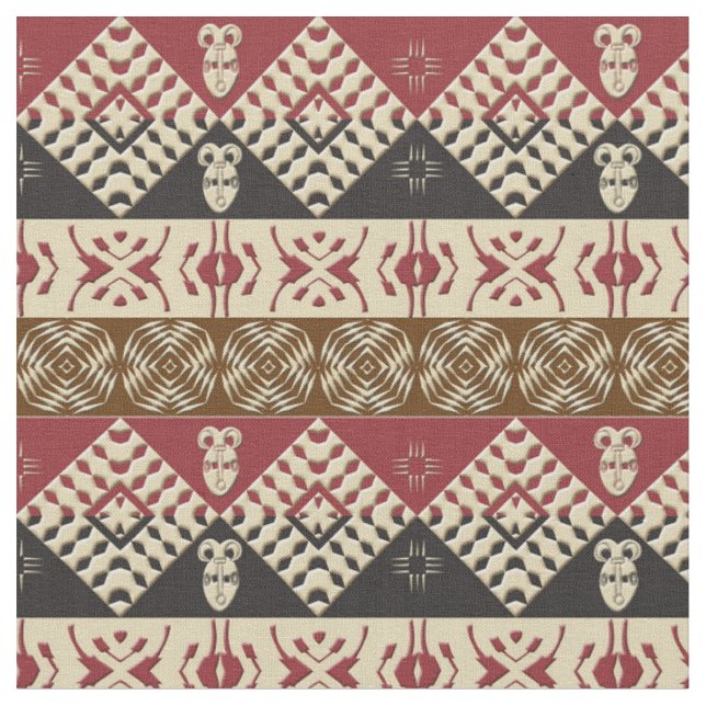 ethnic african seamless pattern fabric (Close Up)