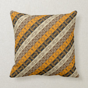 ethnic african striped tribal pattern. cushion