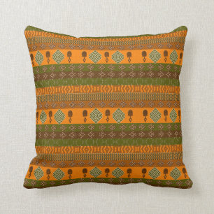 ethnic african striped tribal pattern. cushion