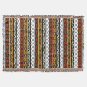 ethnic african striped tribal pattern. throw blanket