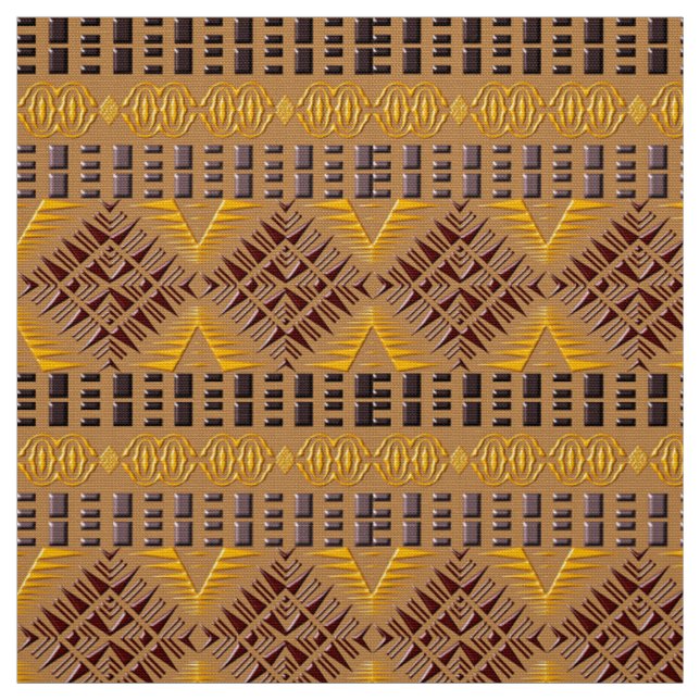 ethnic african tribal geometric pattern fabric (Swatch)