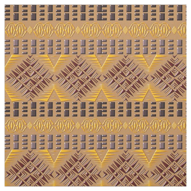 ethnic african tribal geometric pattern fabric (Swatch)