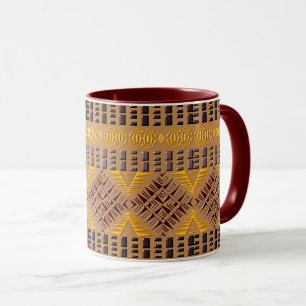 ethnic african tribal geometric pattern mug