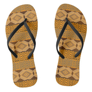 ethnic african tribal geometric pattern thongs