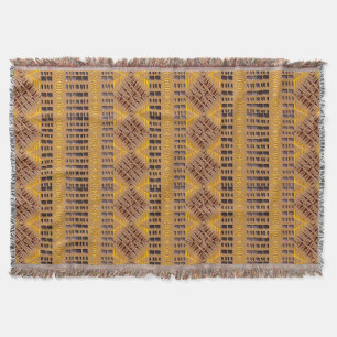 ethnic african tribal geometric pattern throw blanket