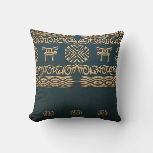 Ethnic african tribal pattern. cushion (Front)