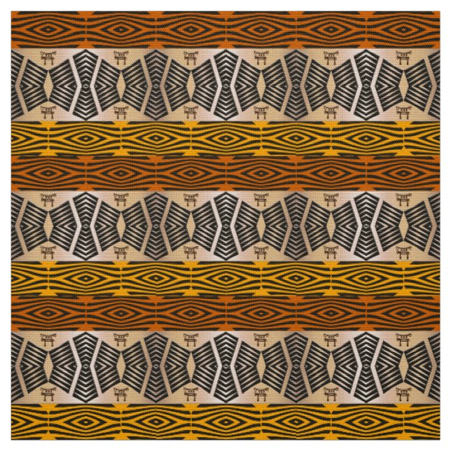 ethnic african tribal pattern fabric (Swatch)