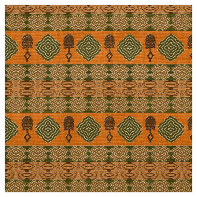 ethnic african tribal pattern fabric (Swatch)