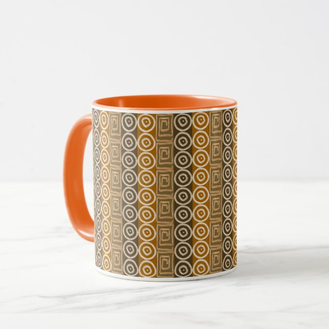 ethnic african tribal pattern mug (Front Left)