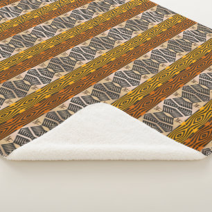 ethnic african tribal pattern sherpa blanket
