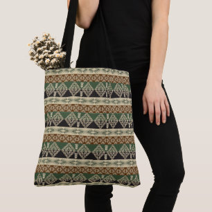 ethnic african tribal pattern tote bag