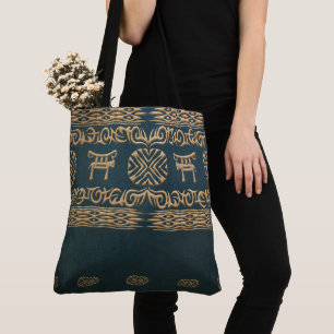 ethnic african tribal pattern tote bag