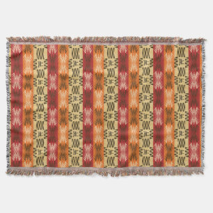 ethnic african tribal striped pattern. throw blanket