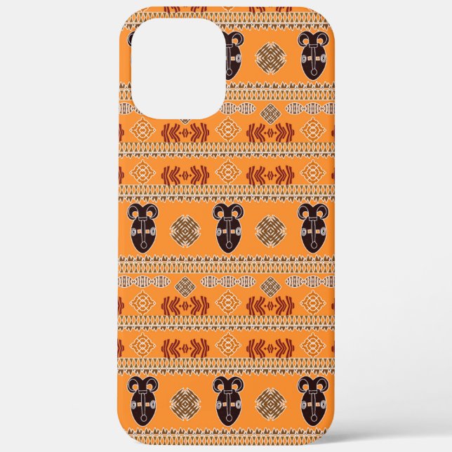 Ethnic African Tribal Stripes pattern. Case-Mate iPhone Case (Back)