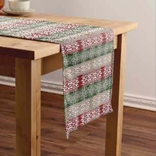 Ethnic African Tribal Stripes pattern Long Table Runner