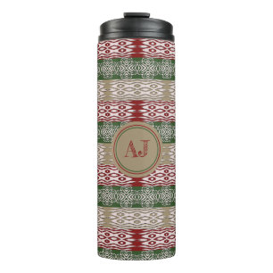 Ethnic African Tribal Stripes Pattern. Thermal Tumbler