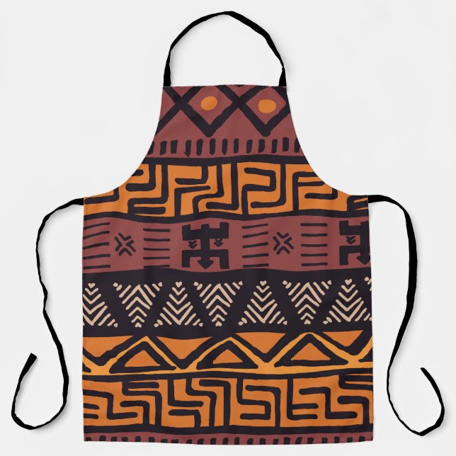 Ethnic African Vibes In Bohemian Style Apron (Front)