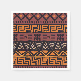 Ethnic African Vibes In Bohemian Style Napkin