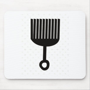 Ethnic Afro African American Hair Culture Sticker Mouse Pad